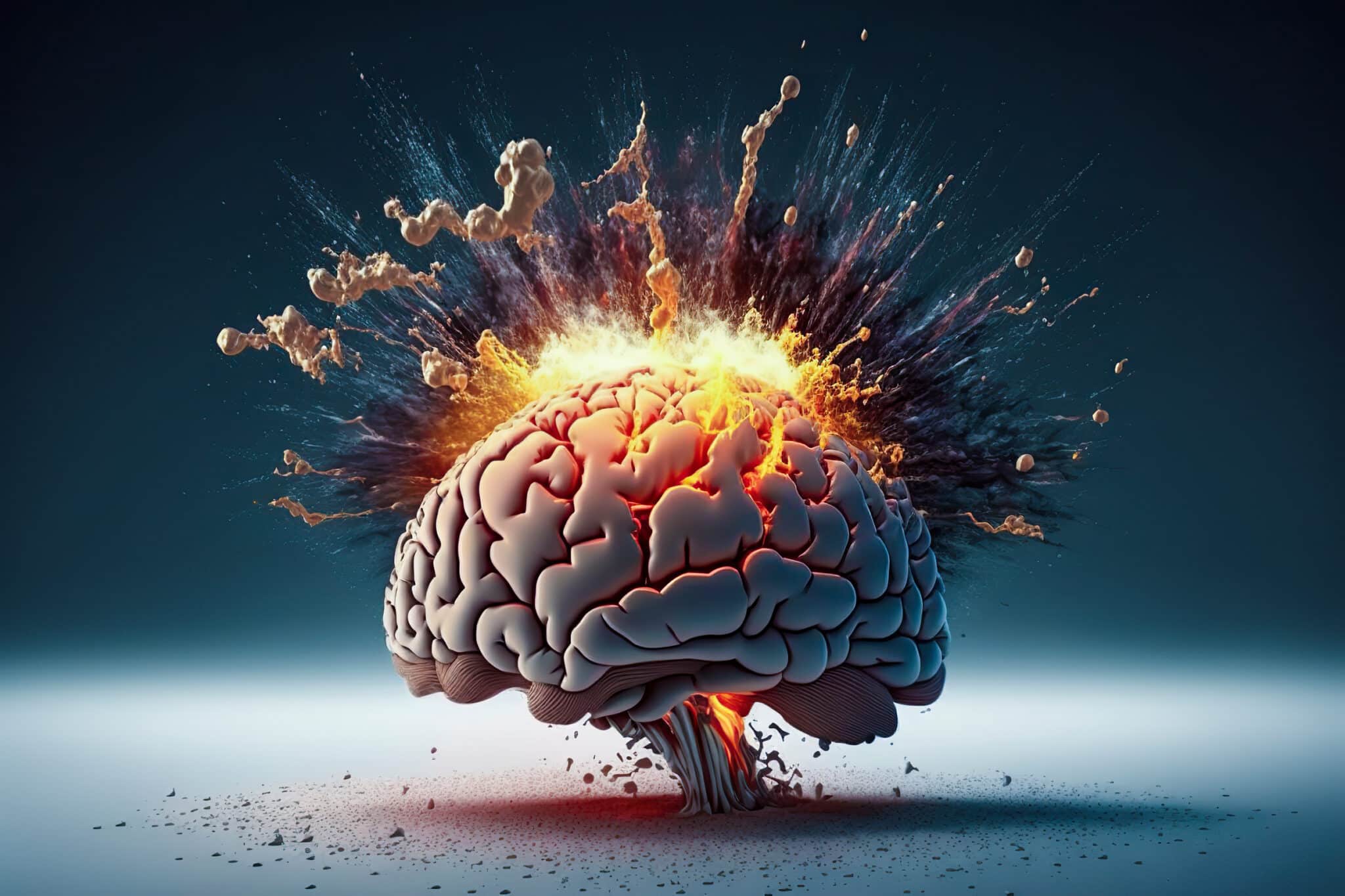 Cognitive Overload: A Mind Stretched to Its Limits, On the Brink of Chaotic Breakdown, ai generative